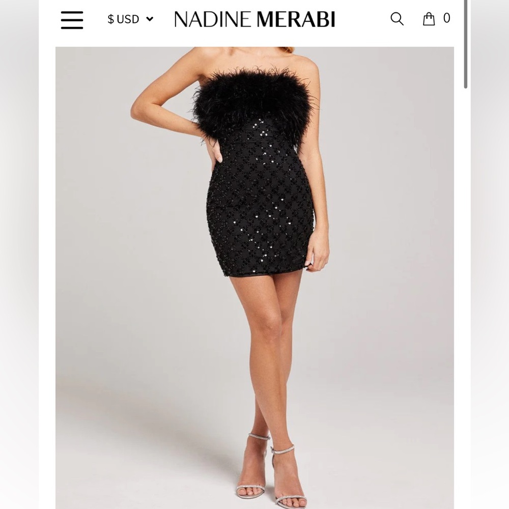 NADINE MERABI -HARLOW BLACK DRESS